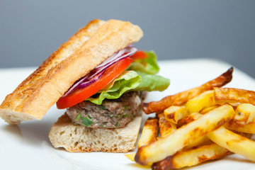 baguette hamburger