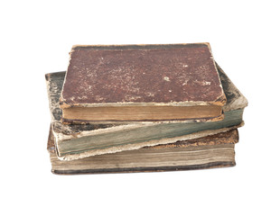 Antique books isolated