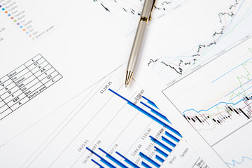 financial charts and graphs