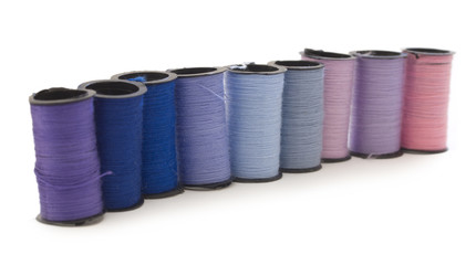 bobbins isolated on the white