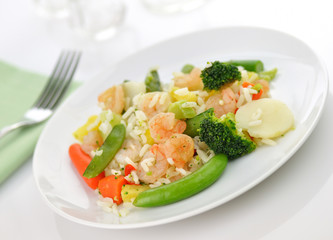 sweet and sour shrimp dinner