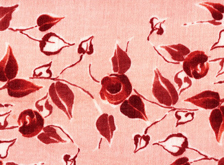 Roses rouges à l'ancienne.