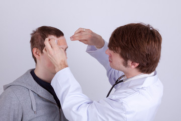 Fototapeta premium Arzt und Patient