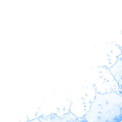 Naklejka premium Splash isolated on white