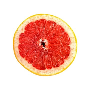 grapefruit na białym tle