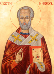 Icon of Saint Nicholas orthodox style