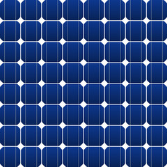 Flat photovoltaic panel in blue
