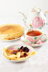 Tea and pancake
