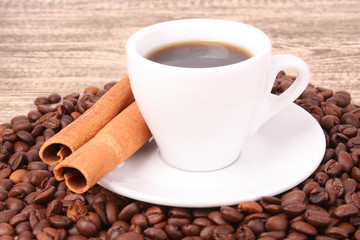 coffee  with cinnamon