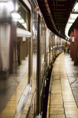 Fototapeta na wymiar Pociąg na stacji metra