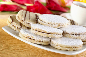 Peruvian cookies called Alfajores