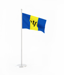 3D flag of Barbados