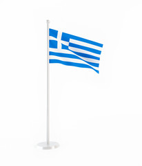 Fototapeta premium 3D flag of Greece