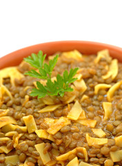 Pasta e lenticchie - Pasta and lentils