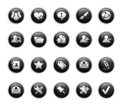 Internet & Blog Icons // Black Label Series