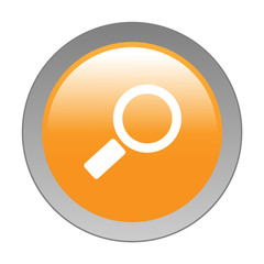 SEARCH Web Button (find online internet magnifying glass orange)
