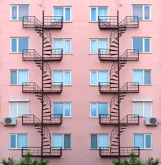 facade of the house with stairs