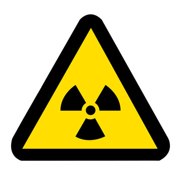 Nuclear Sign on white