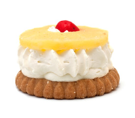 Cake on a white background