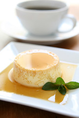 Flan and Coffee