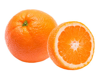 orange isolated on white background