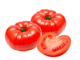 Tomato isolated on white background