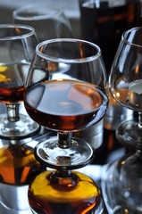 Brandy and candles