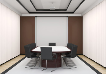 Modern meeting room interior