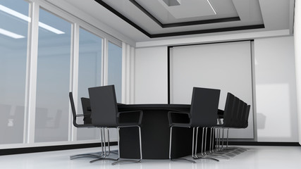 Modern meeting room interior