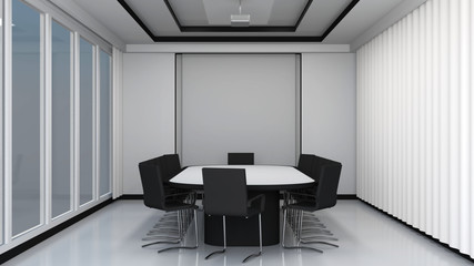 Modern meeting room interior