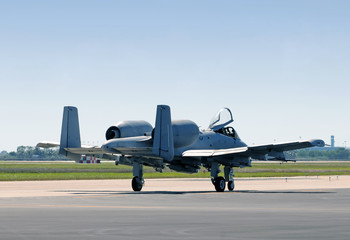 Fototapeta na wymiar Jetfighter kołowania