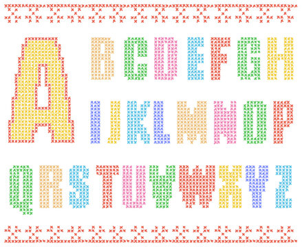 Sewing alphabet