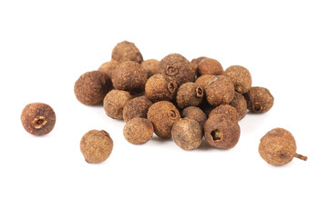 Peppercorns isolated on a white background