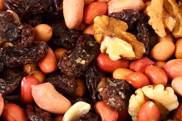 Fruit and nut background