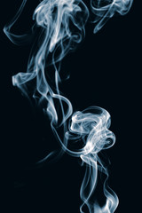 abstract blue smoke