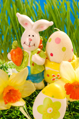 easter decoration in grass