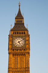 Obraz na płótnie Canvas The Clock Tower in London, also called Big Ben