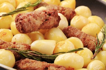 Cevapcici and potatoes