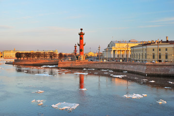 St. Petersburg, Vasilievsky island in spring © TanyaSv