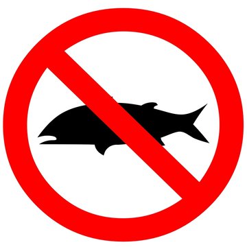 Se&ntilde;al prohibido pescar.