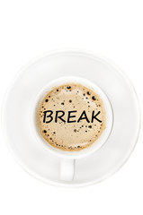 Break word on coffee