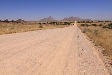 Paysage du Spitzkoppe en Namibie