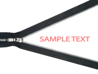 Zipper isolated white background © arti om