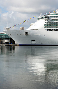 Cruise ship at the dock