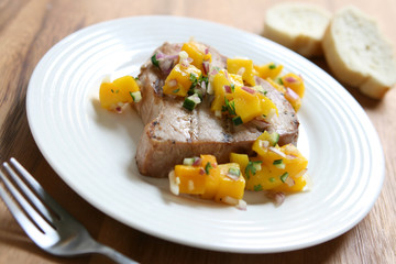 Fish with Mango Salsa