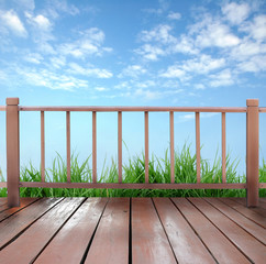 wooden terrace