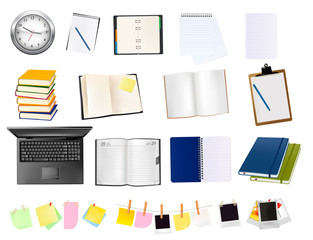 Business and office supplies. Vector illustration.