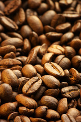 Coffee beans background