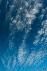 Blue sky with white clouds