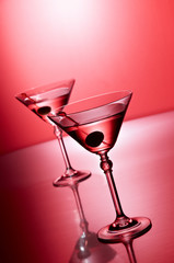 Martini on red